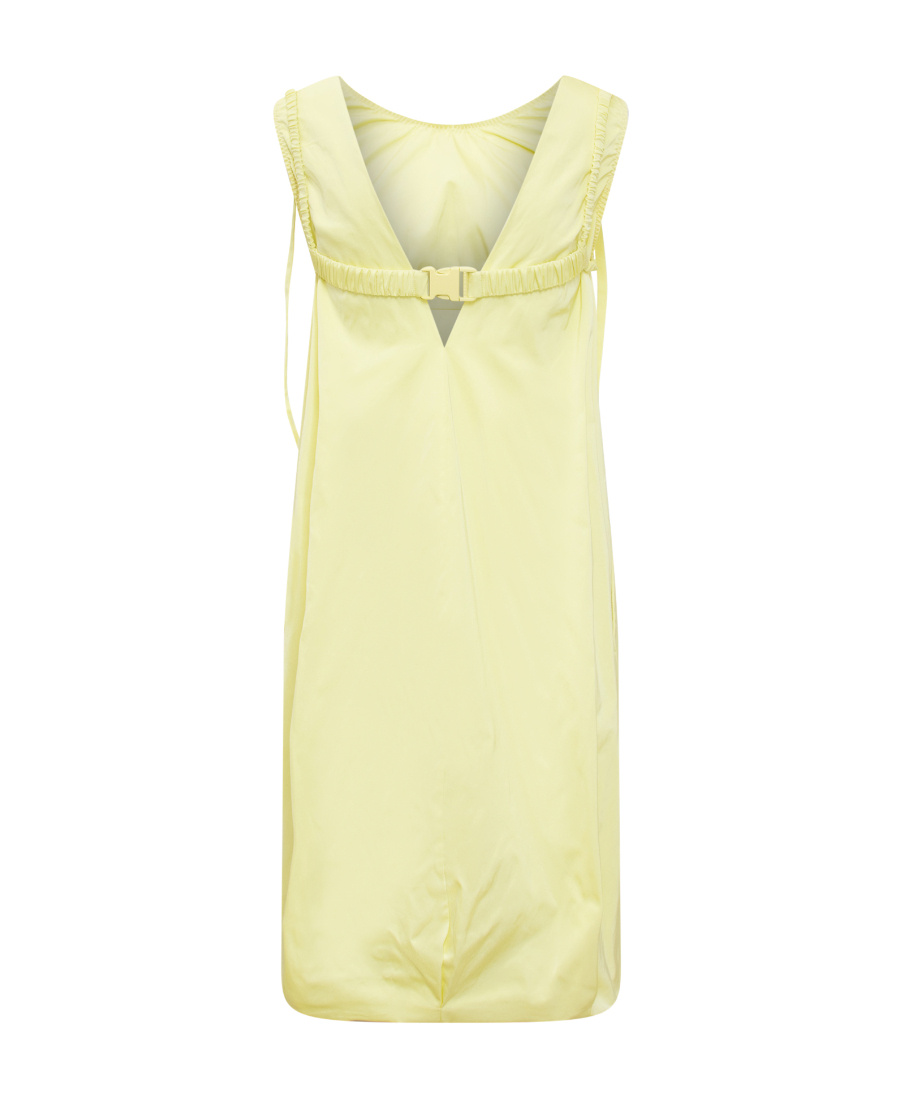 Shop Sportmax Sleeveless Midi Dress In Yellow