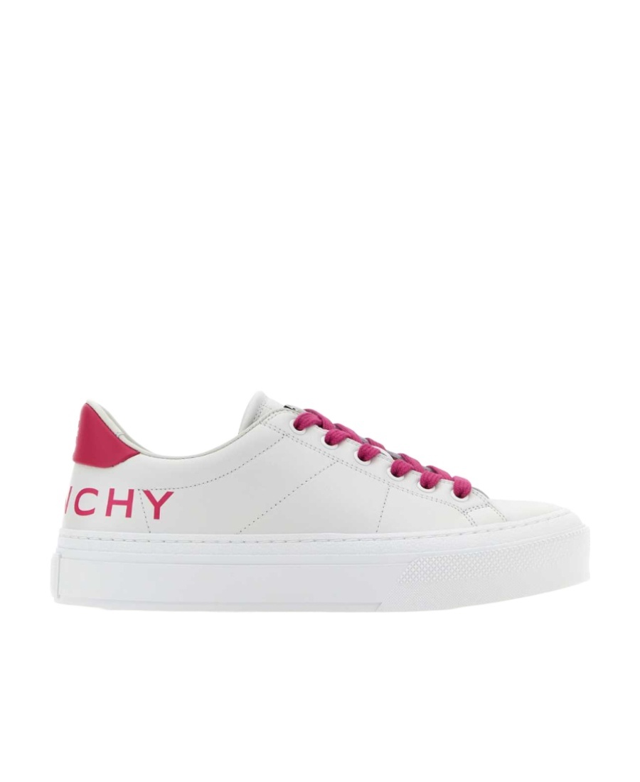 Givenchy Logo-print Leather Low-top Sneakers In White