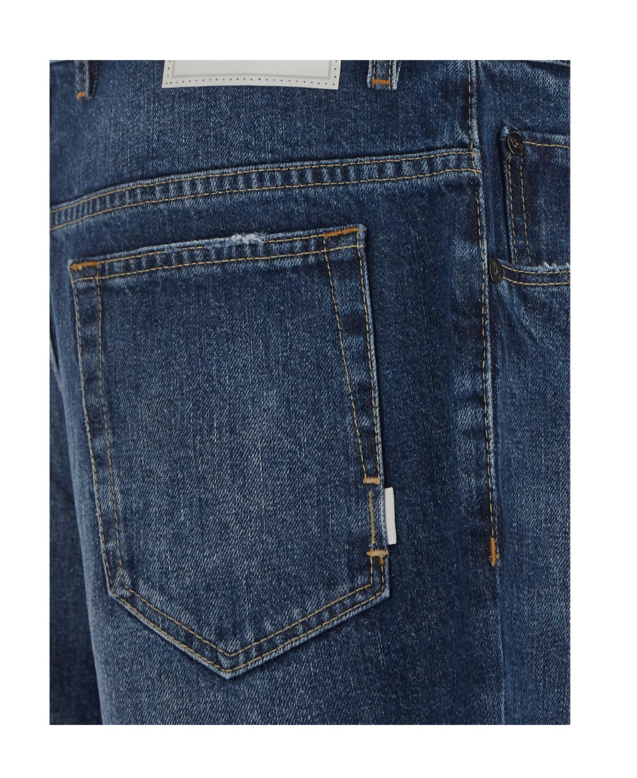 Pt Torino Logo-patch Straight-leg Jeans In Blue