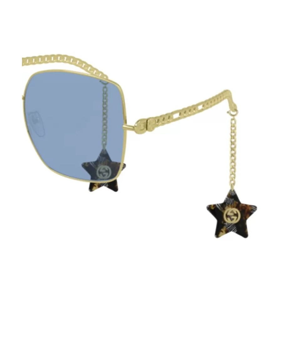 Gucci Gg0724s Square-frame Sunglasses In Blue