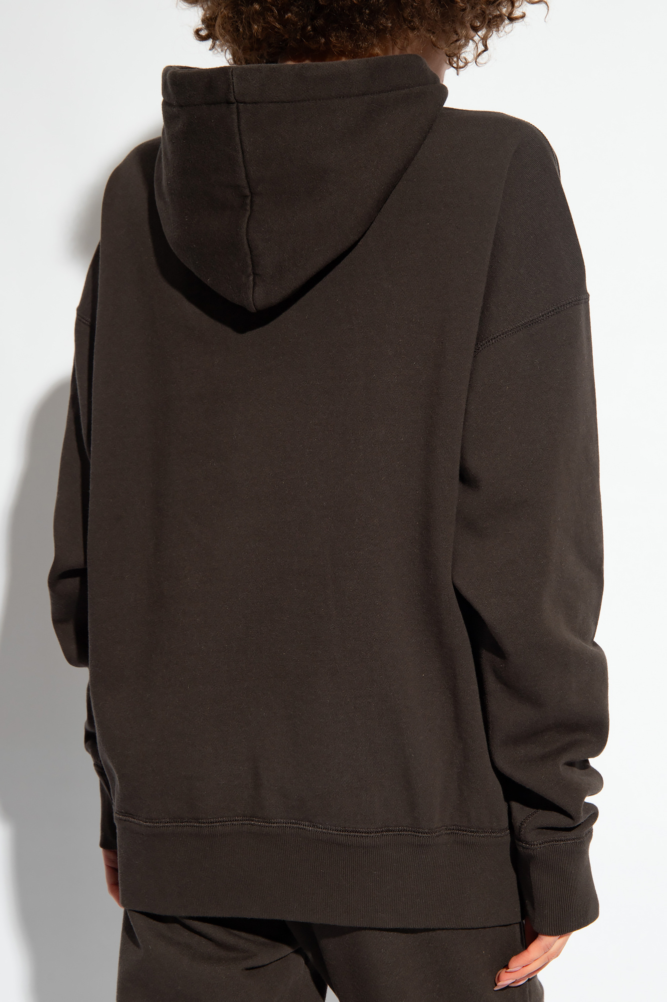 Shop Isabel Marant Étoile Mansel Oversized Hoodie Sweatshirt In Black