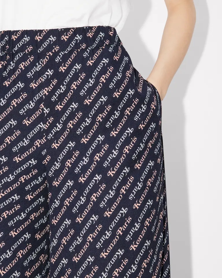 Kenzo X Verdy Logo-print Pajama Pants In Black
