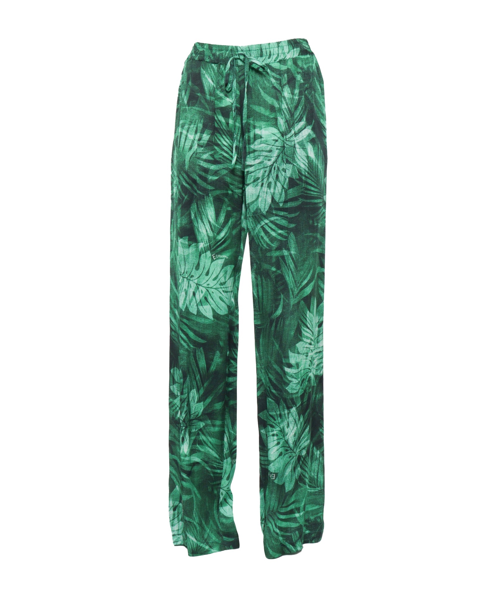 Ermanno Scervino Leaf Printed Trousers