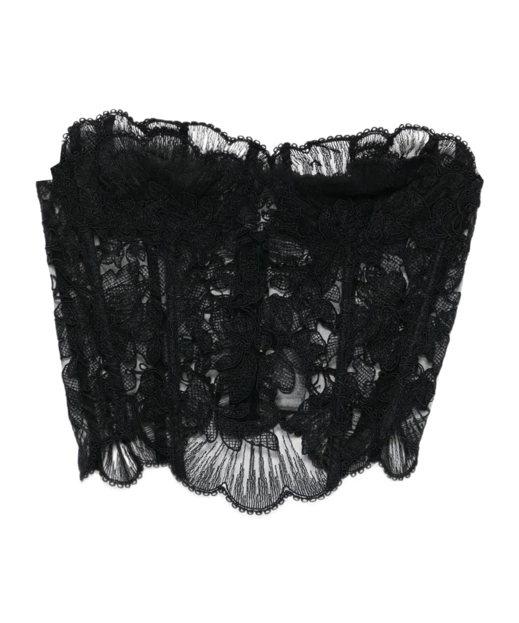 Ermanno Scervino Lace Corset Top In Black