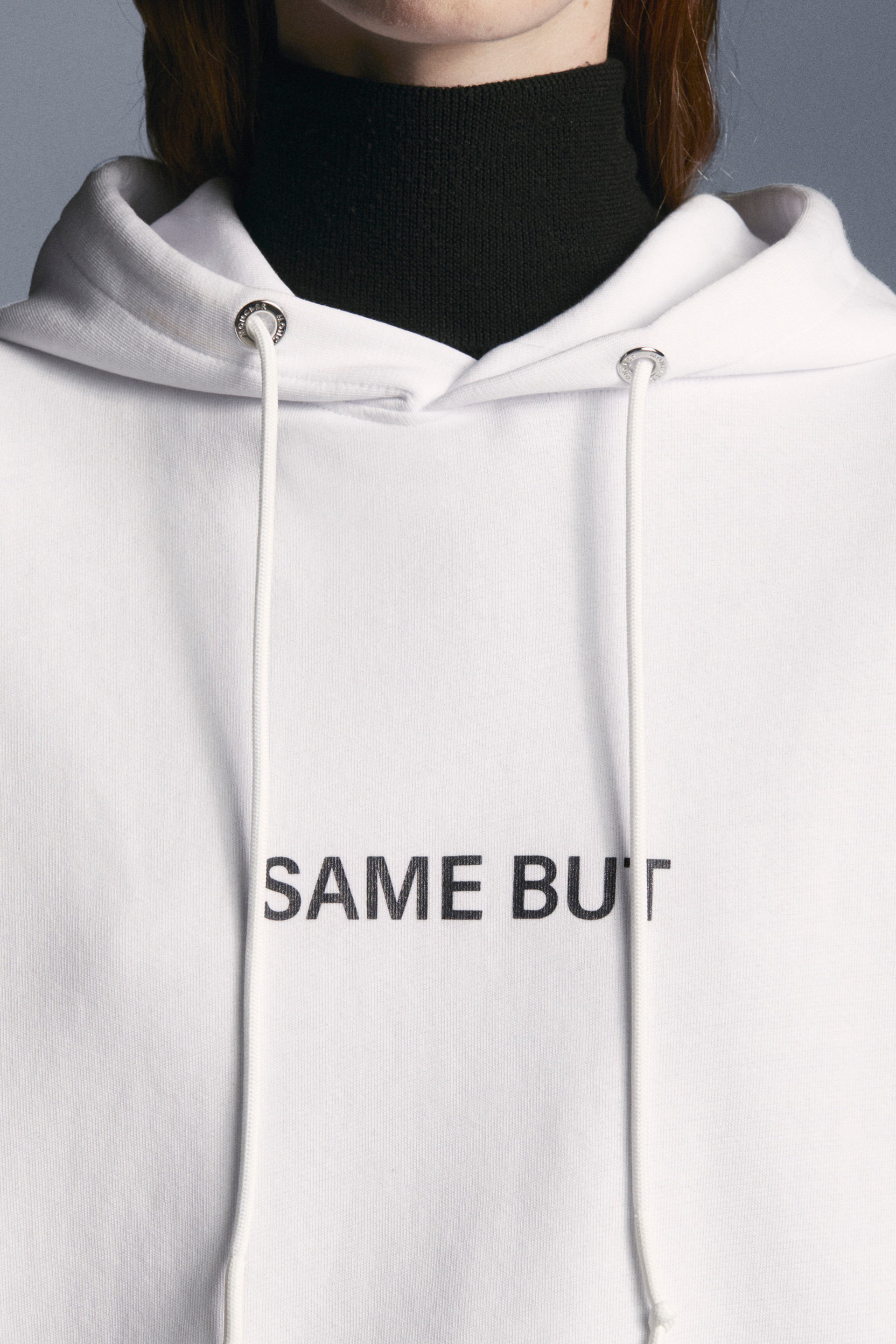 Moncler Slogan-print Hoodie In White