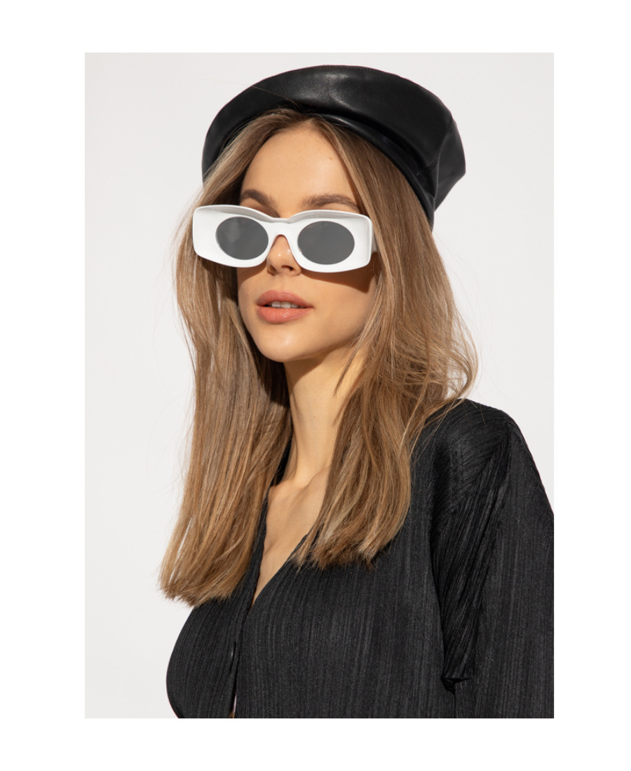 Loewe Logo Sunglasses In White