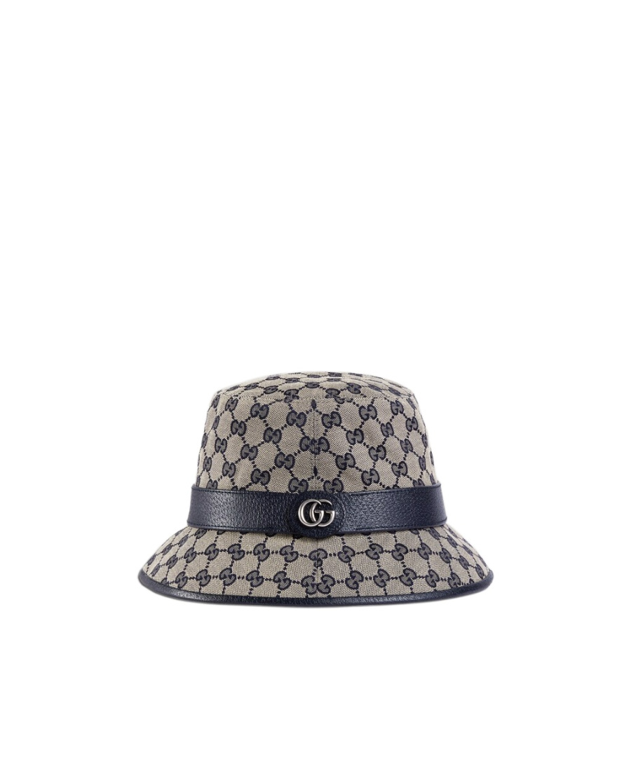 Gucci Gg Supreme Canvas Bucket Hat In Gray