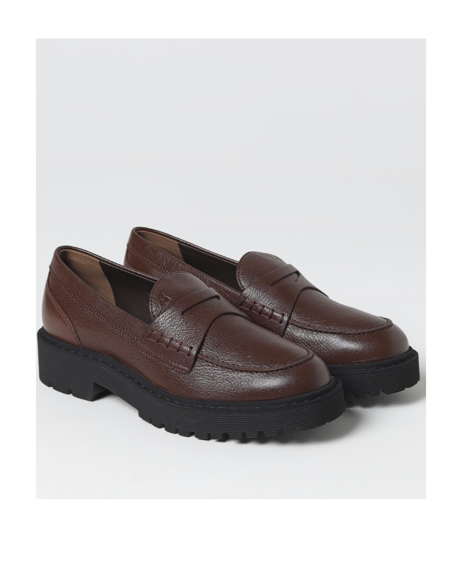 Hogan Logo-debossed 35mm Leather Loafers In Black
