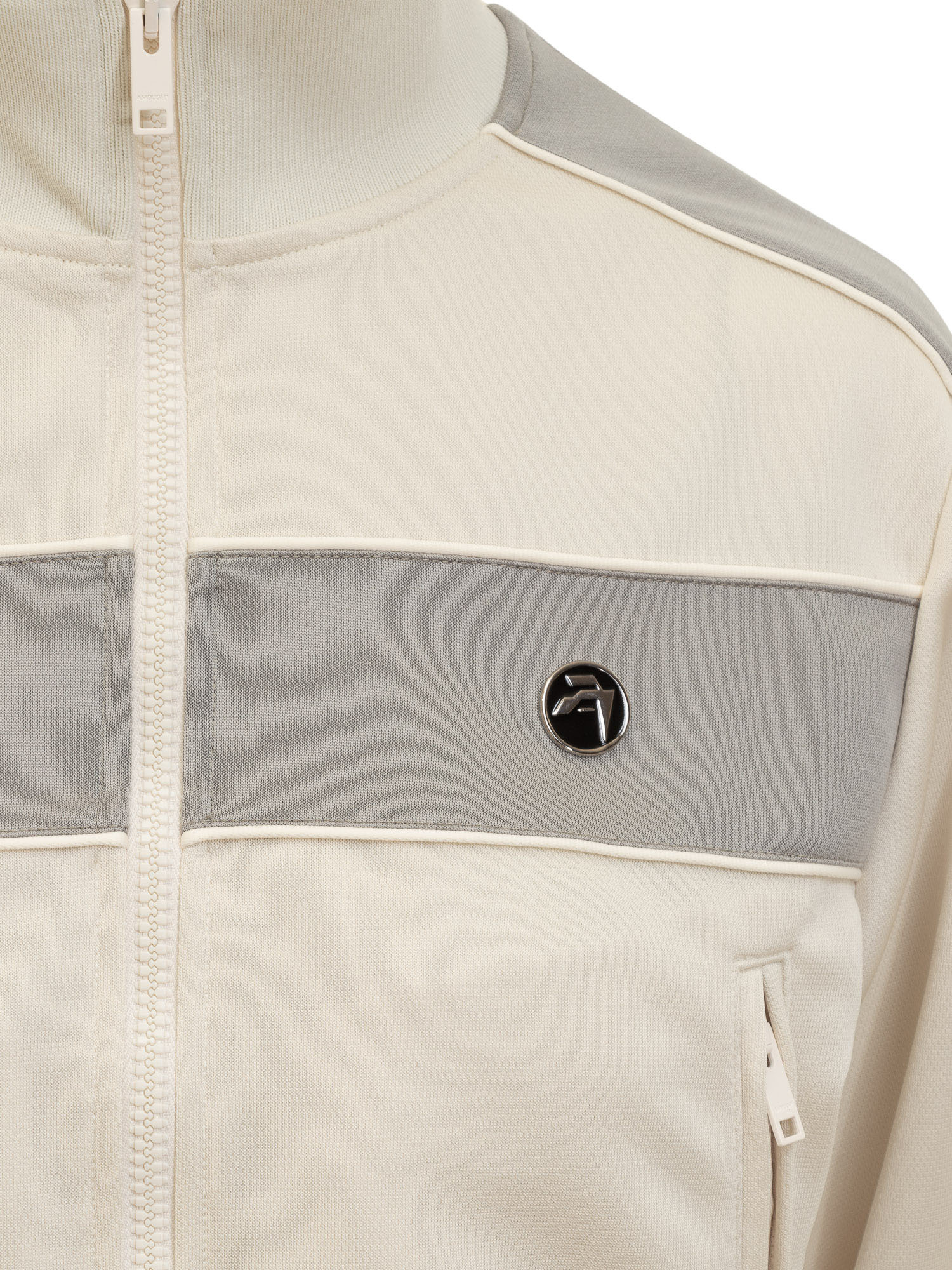 Ambush Off-white Cropped Track Jacket In Nude