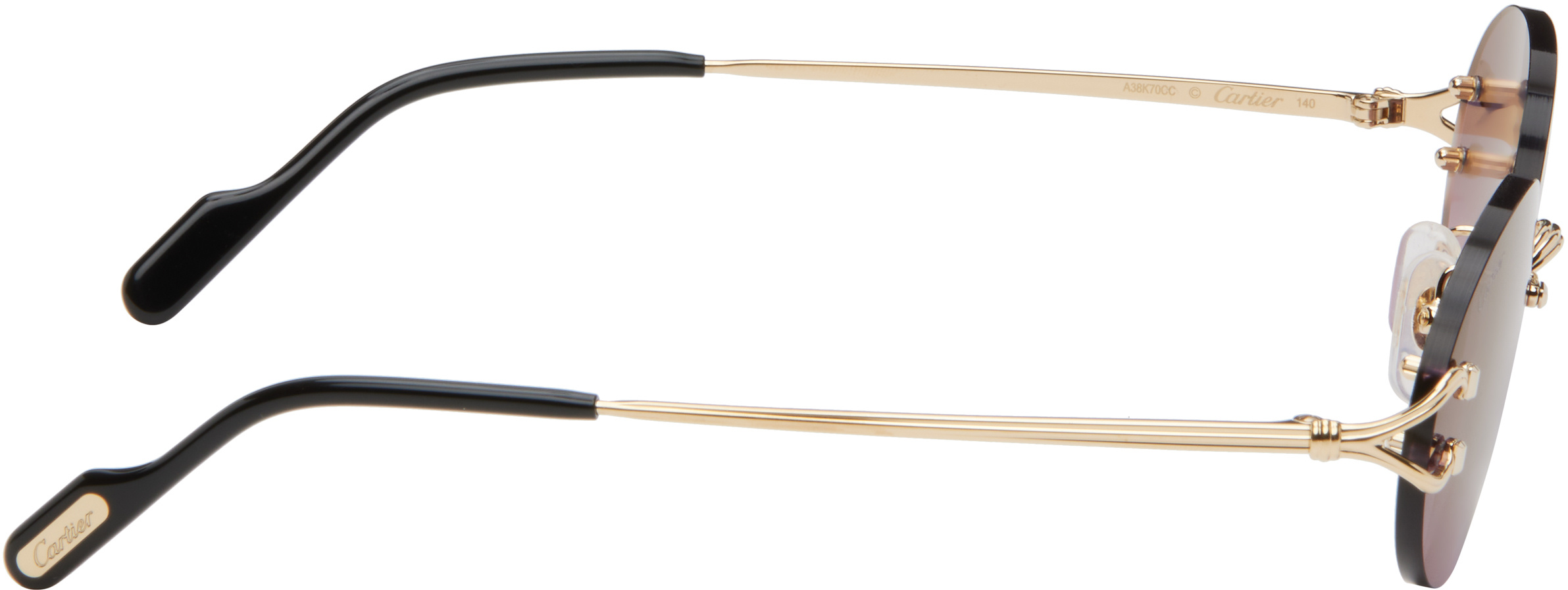 Cartier Signature C De  Sunglasses In Gold
