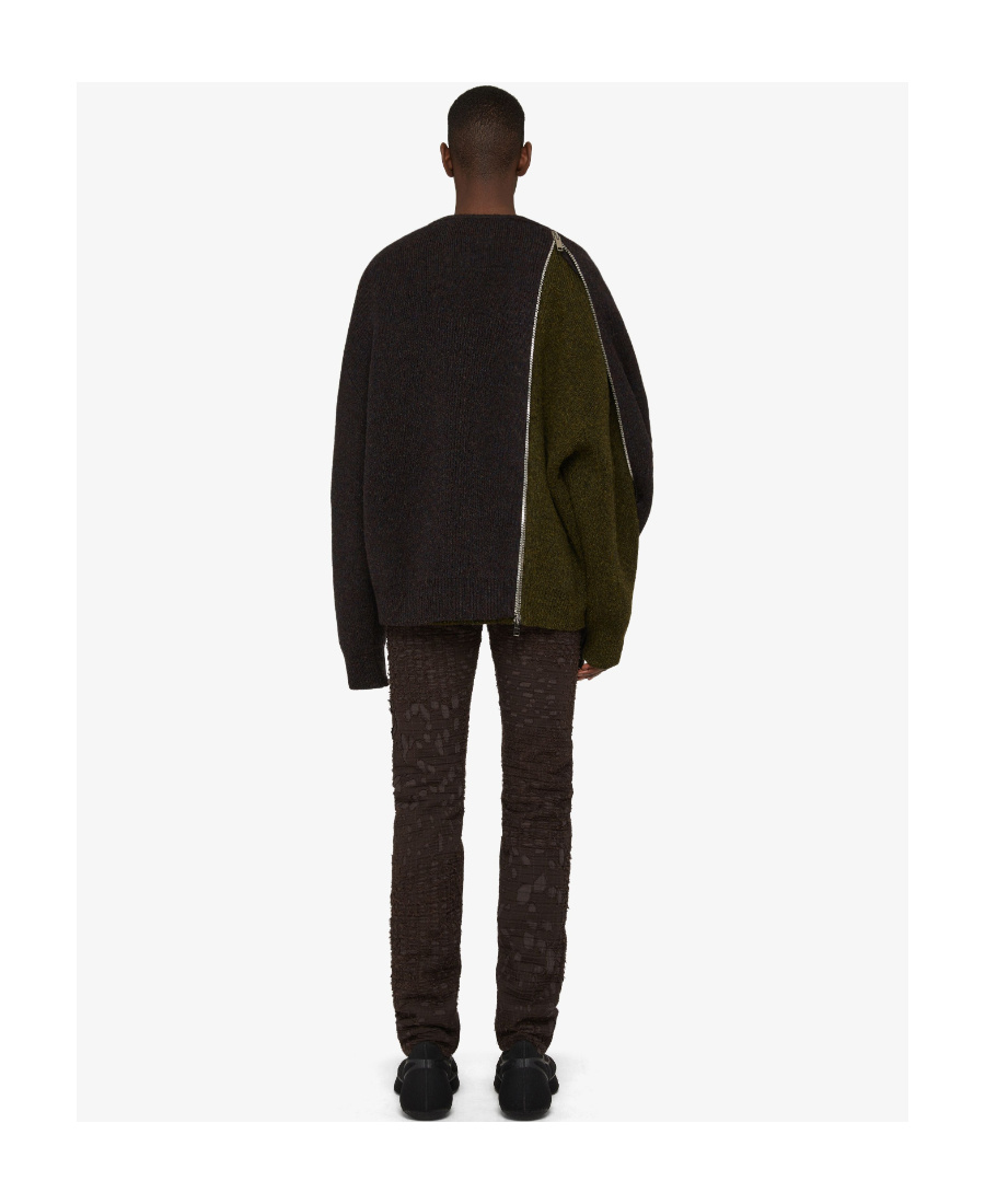 Givenchy Logo Sweater Cardigan In Black