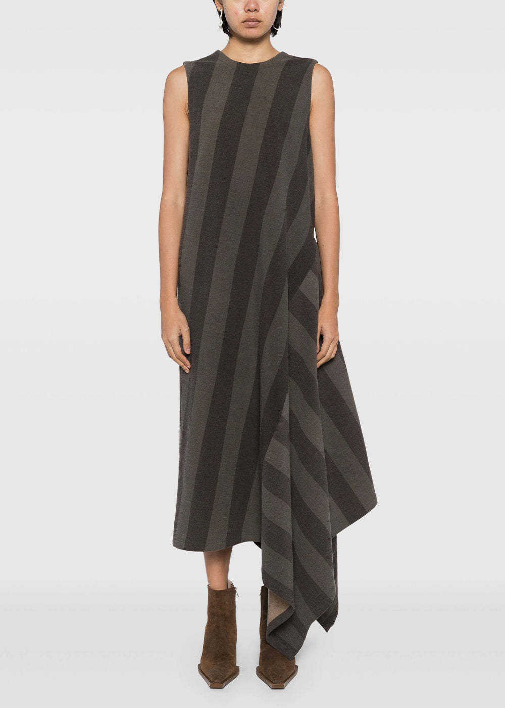 Shop Uma Wang Round-neck Dress In Black