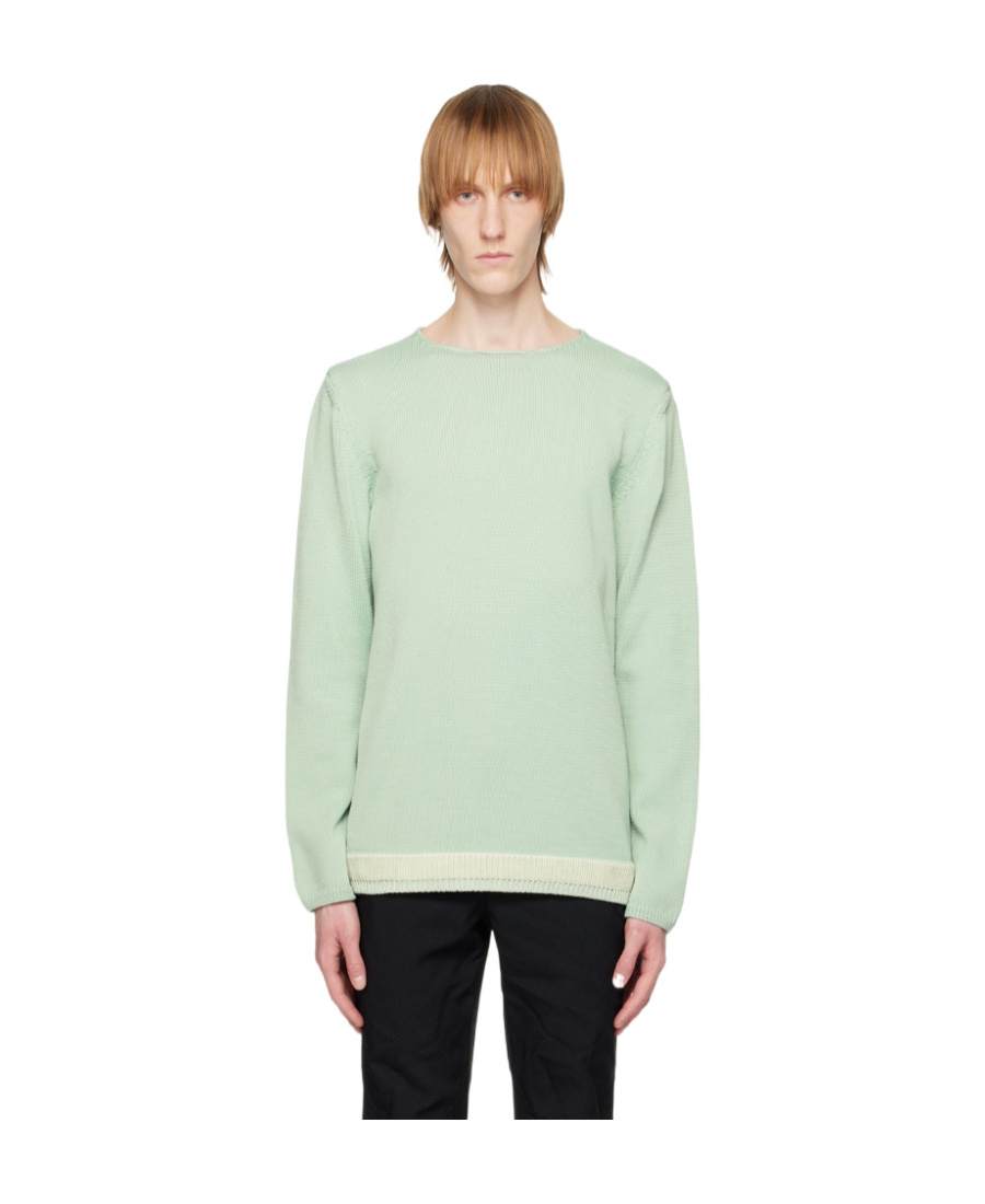 Comme Des Garçons Round-collar And Long-sleeved Sweater In Multicolor