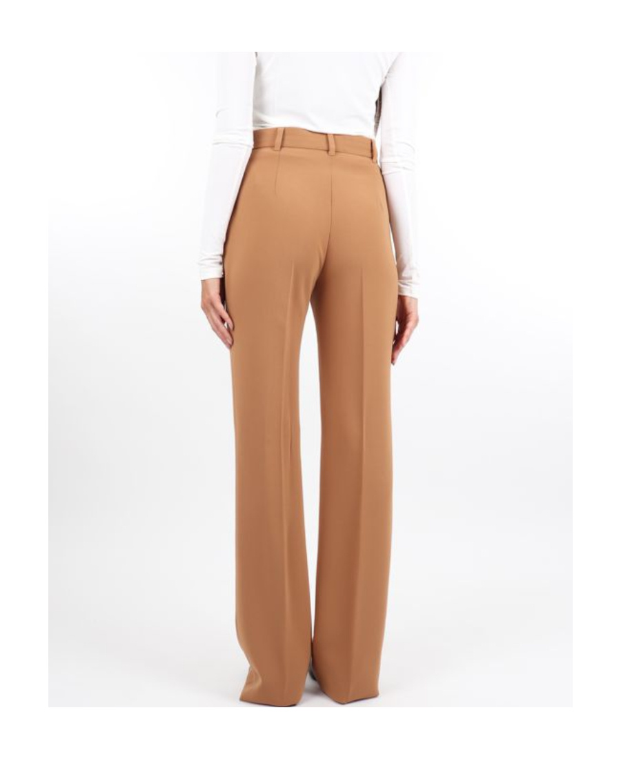 Max Mara Straight Leg Pants In Nude