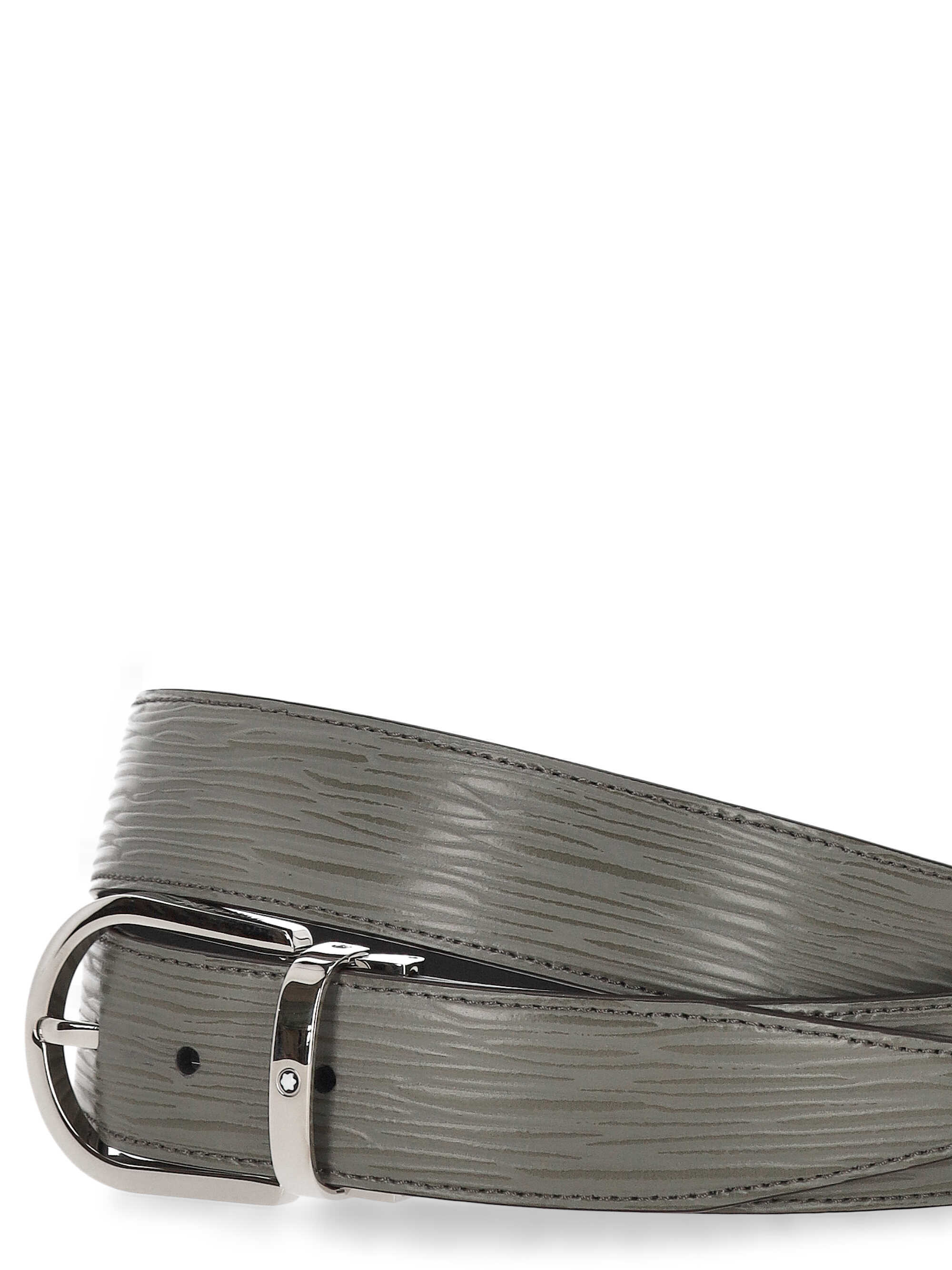 Montblanc Adjustable Waist Belt In Gray