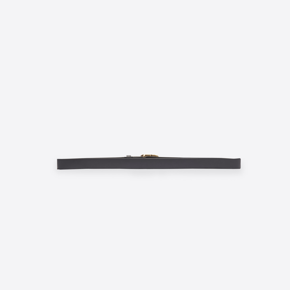 Balenciaga Bb Reversible Croc-effect And Smooth Leather Waist Belt In Black