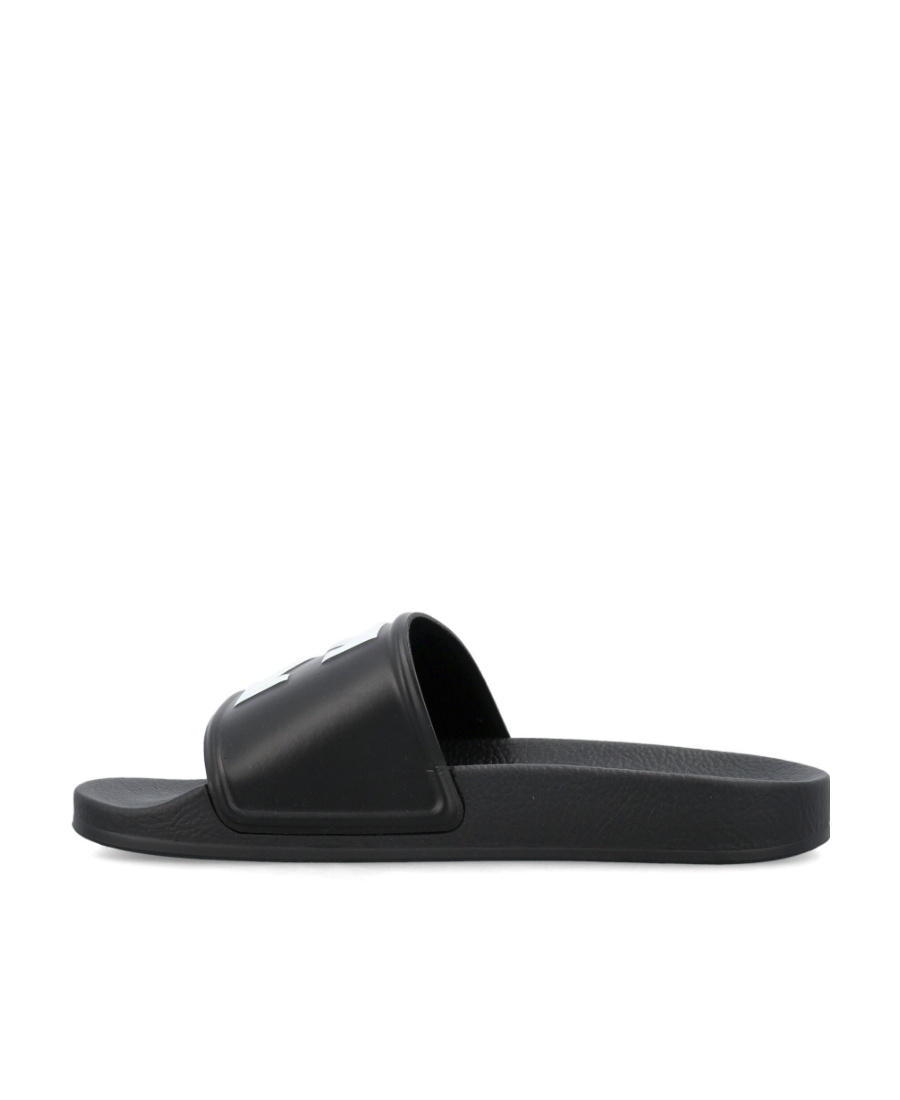 Off-white Arrows Logo-print Slides In Black