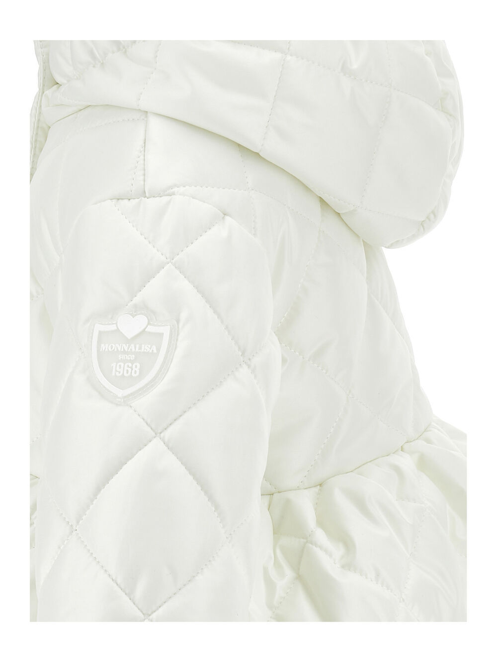 Monnalisa Logo-patch Padded Jacket In White