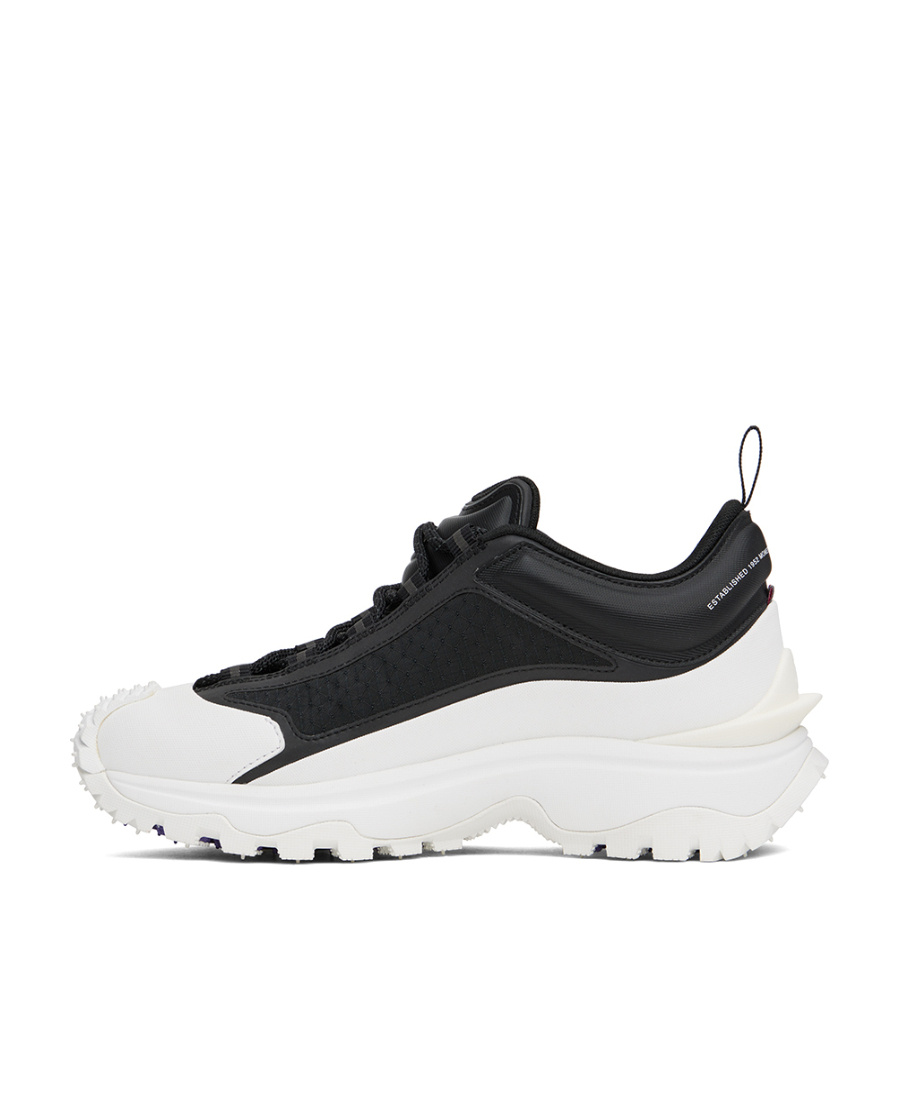 Moncler Ssense Exclusive Black & White Trailgrip Lite Sneakers In Black