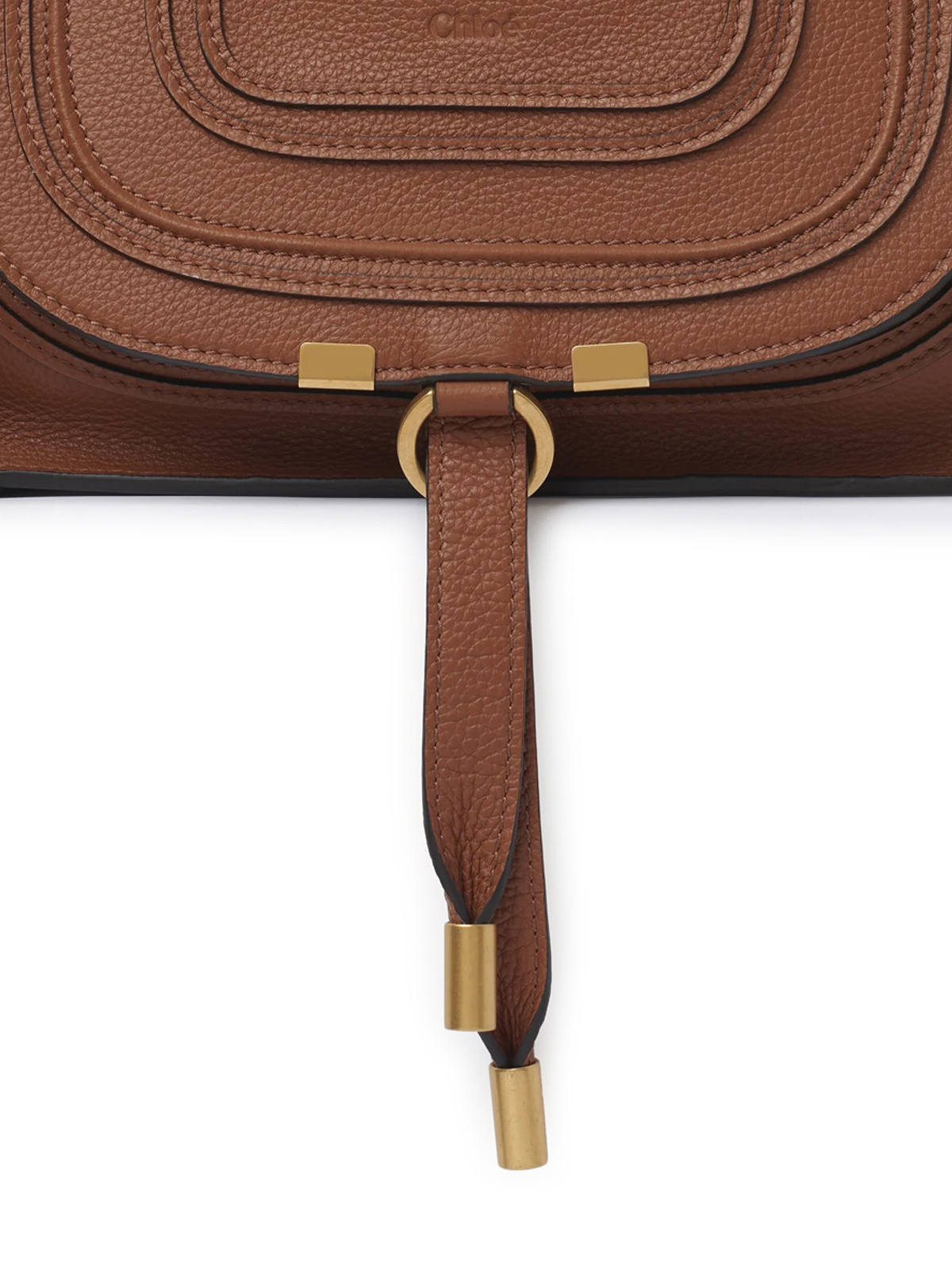 Chloé Double Handle And One Shoulder Bag In Brown