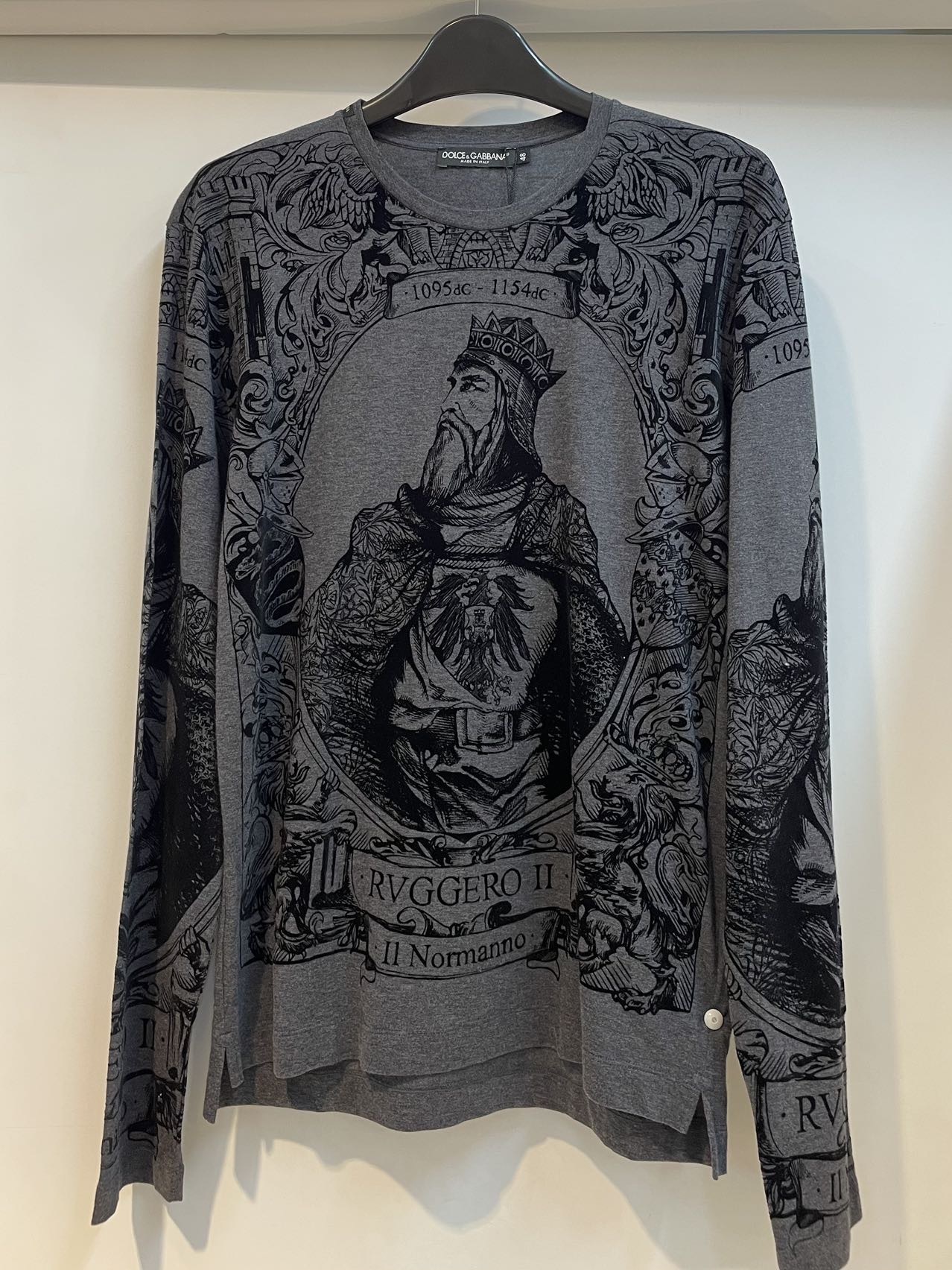 Dolce & Gabbana Long-sleeved T-shirt In Black