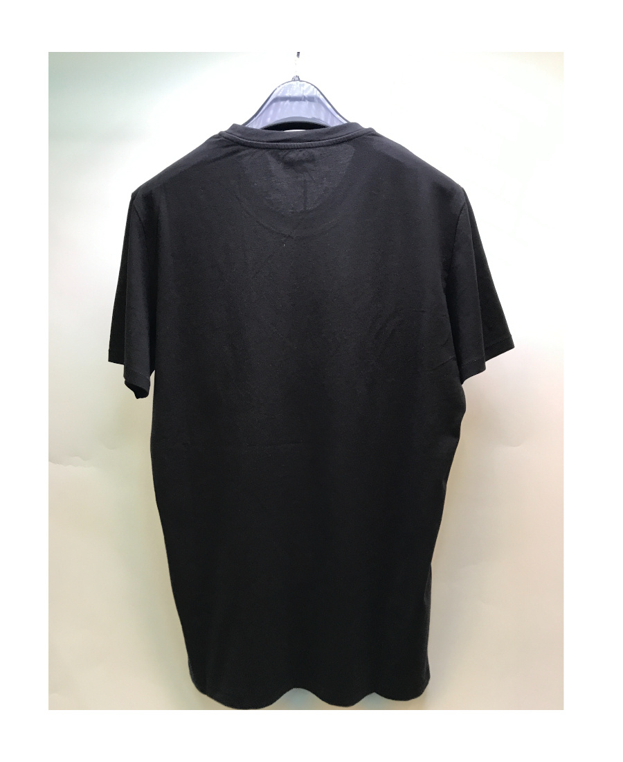 Just Cavalli Star Printed Round-necked T-shirt In Black