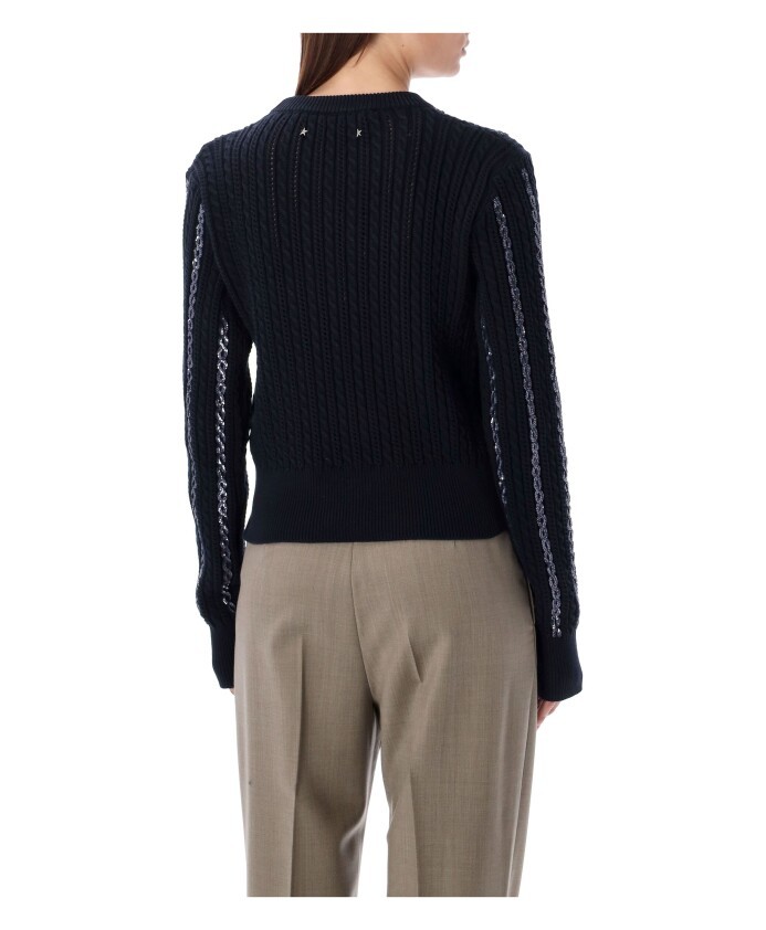 Golden Goose Women's Sweater Sequin In Black