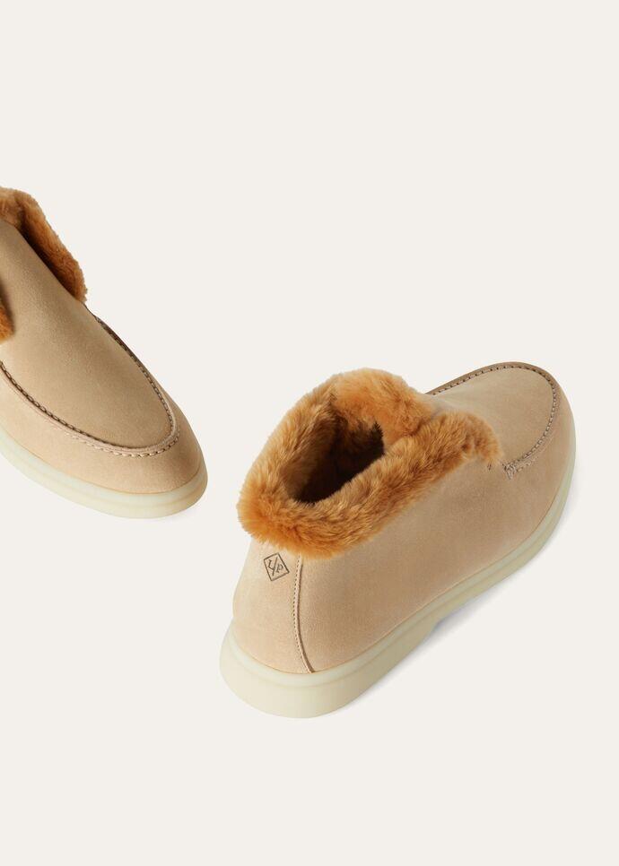 Shop Loro Piana Logo Pattern Short Boots
