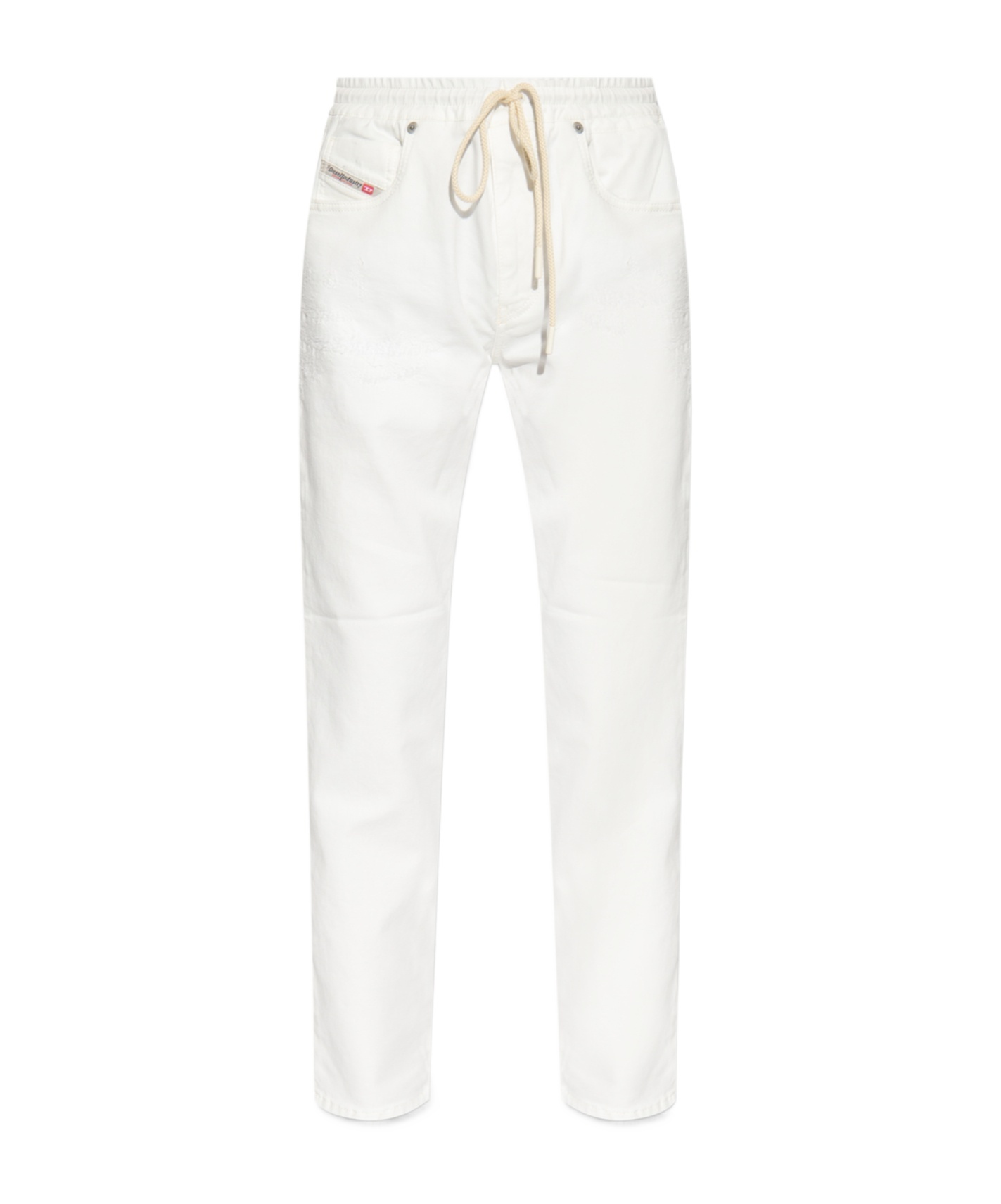 Diesel Light Washed 2041 D-fayza Jogg Jeans With Drawstring Waist In White
