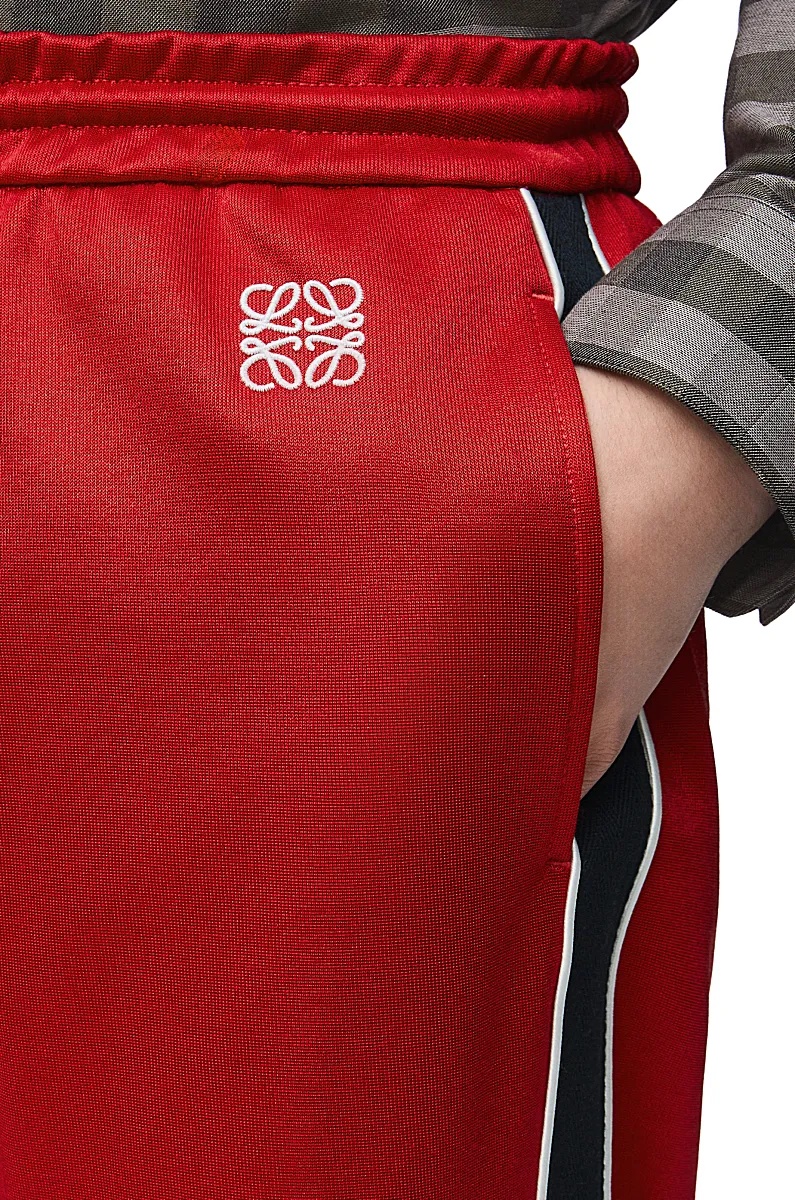 Loewe Elastic Waist Sweatpants In Red