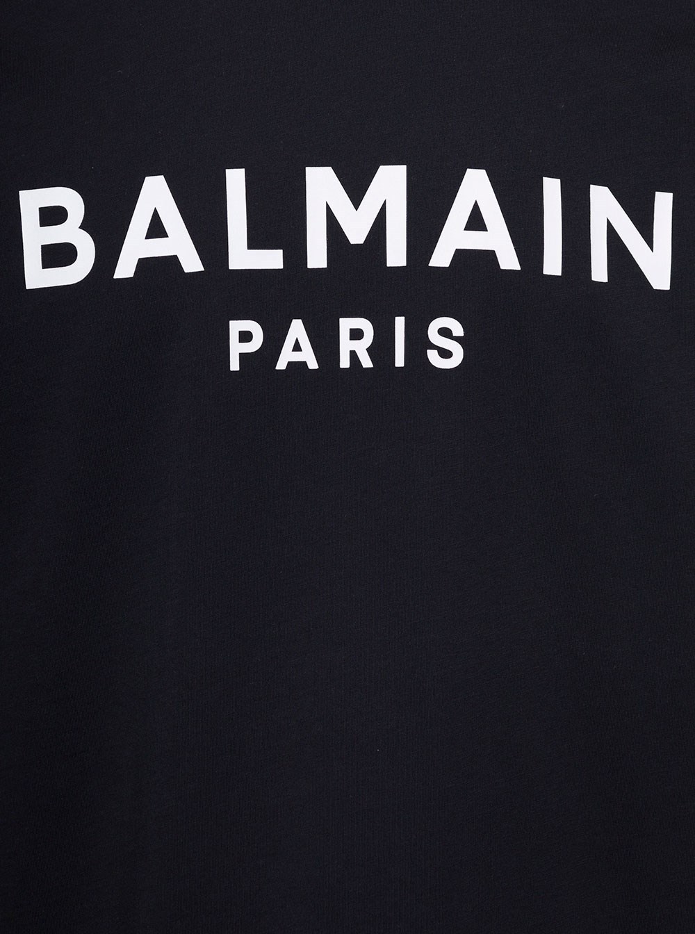 Shop Balmain Logo-print Cotton T-shirt In Black