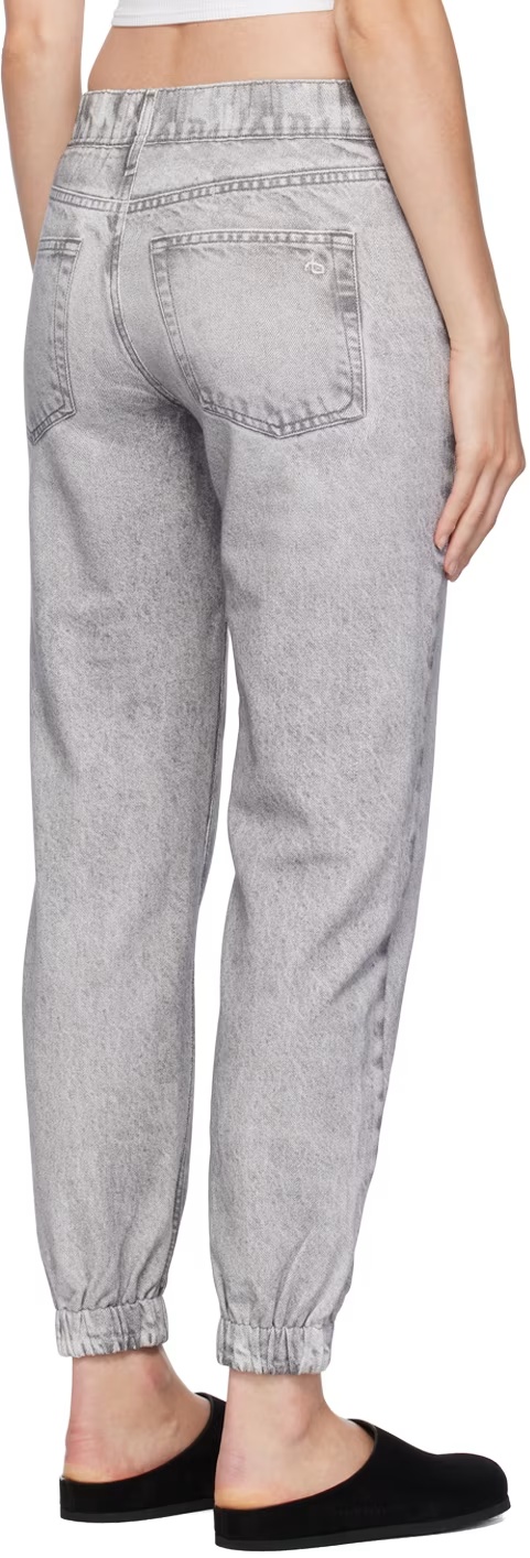 Shop Rag & Bone Miramar Faded Denim Pants In Gray