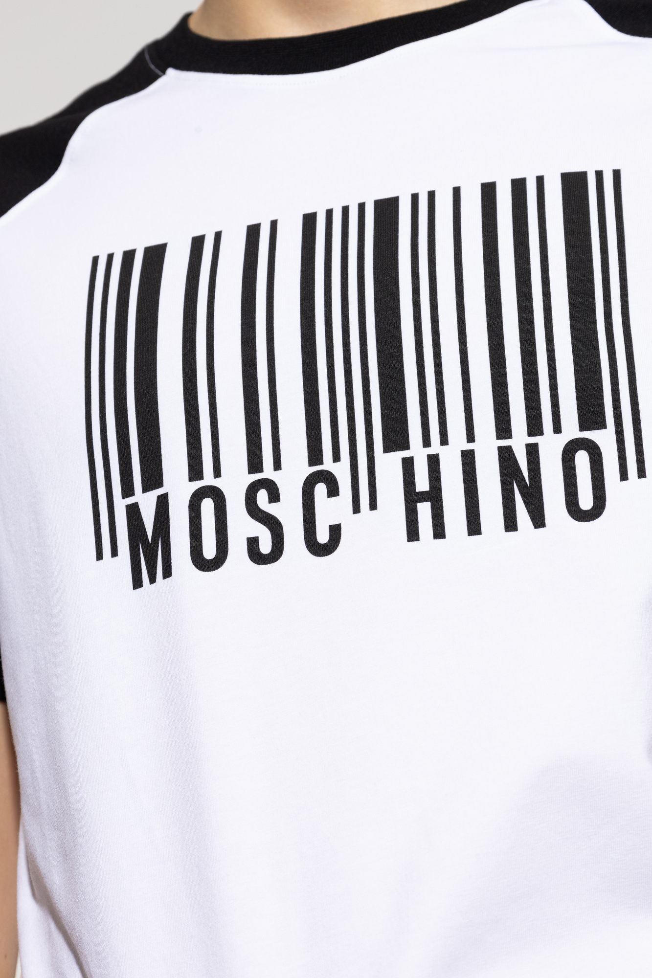 Moschino Color Matching Printed T-shirt In White