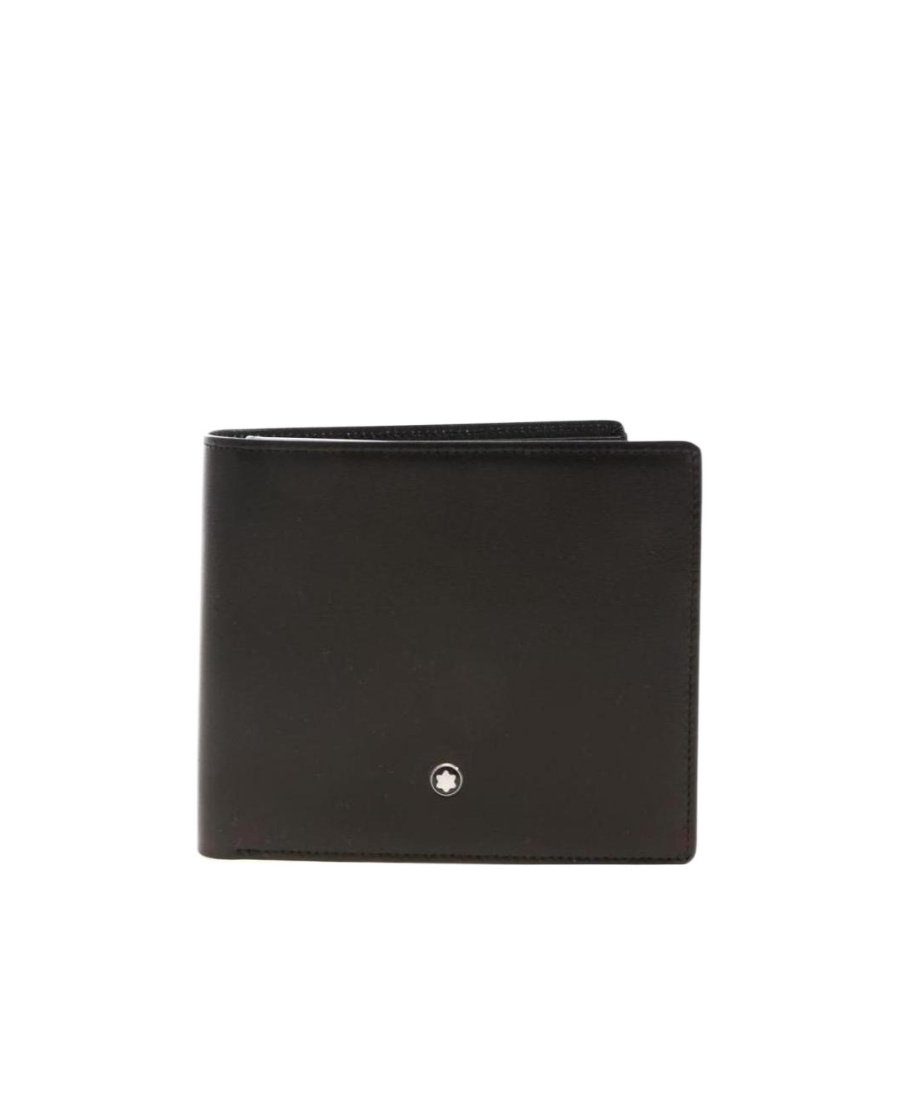 Montblanc Logo Wallet In Black