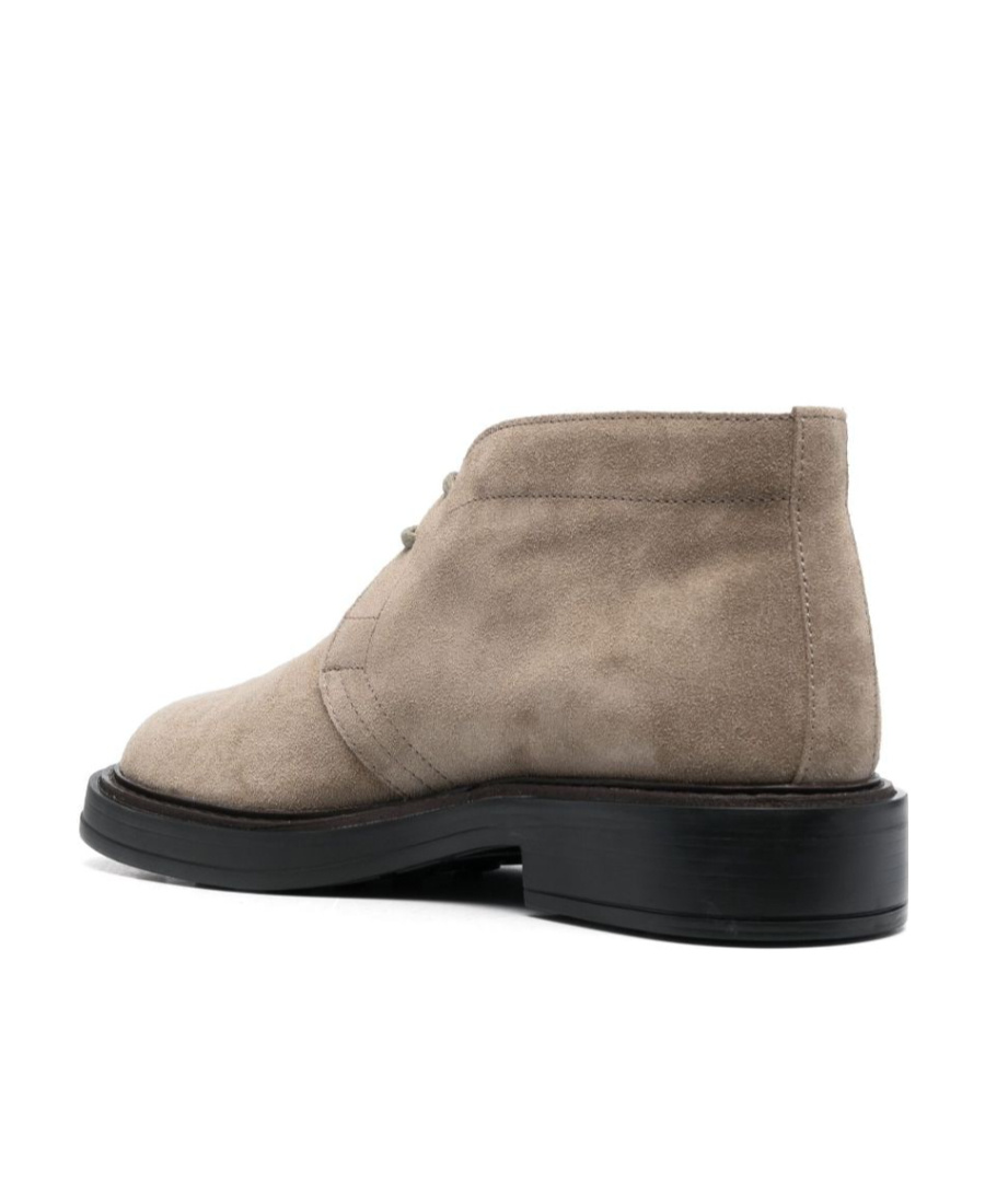 Shop Tod's Desert Suede Lace-up Boots In Brown