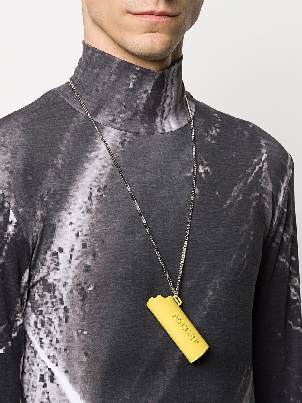 Ambush Lighter Case Necklace In Yellow