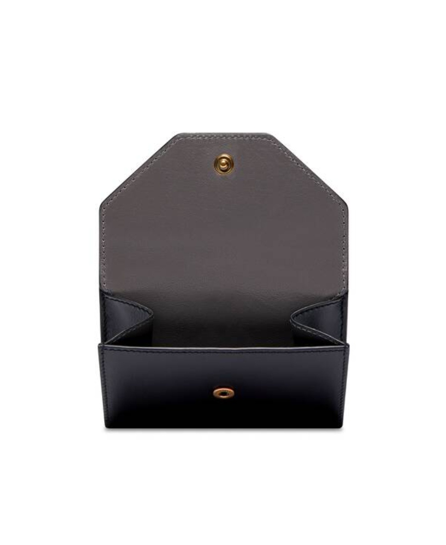 Balenciaga Envelope Embossed-logo Wallet In Black