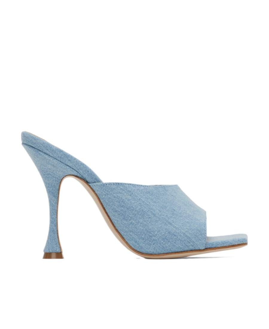 MAGDA BUTRYM 105MM OPEN-TOE DENIM MULES