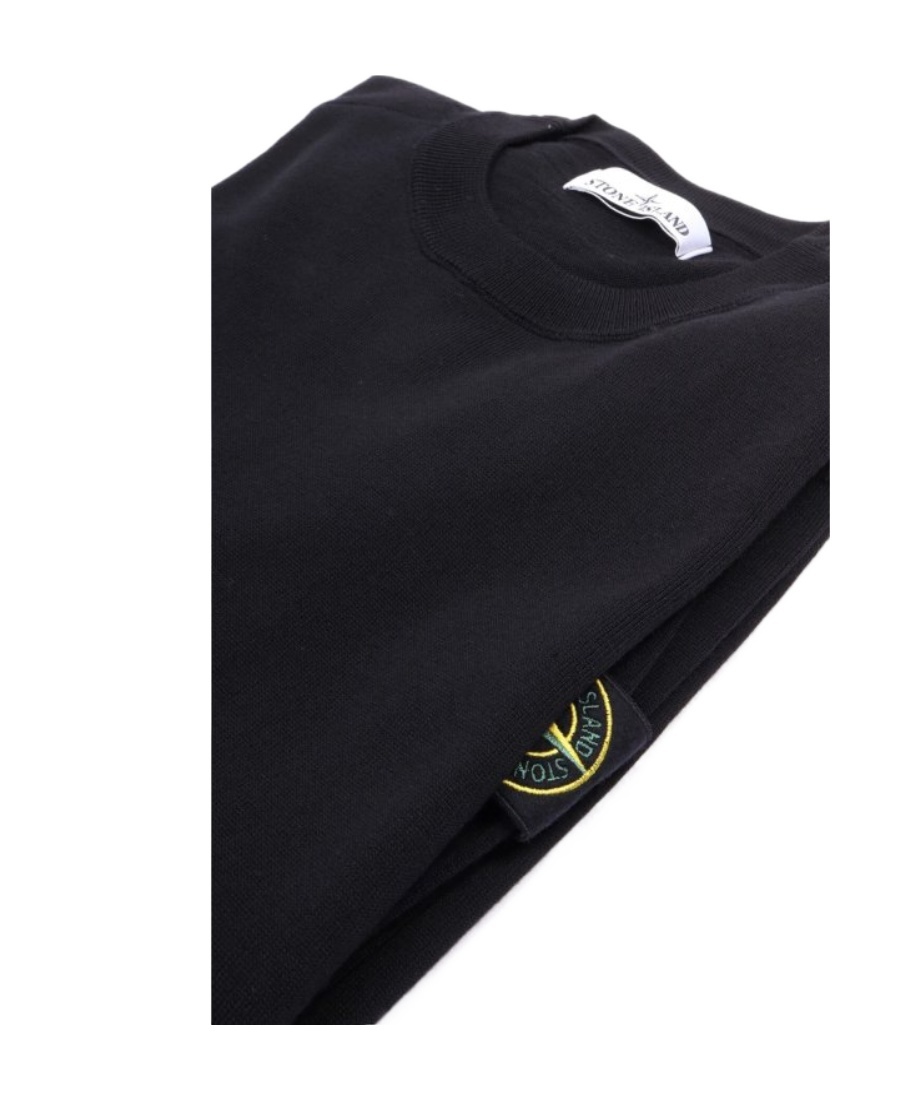 Stone Island Cotton Sweatshirt In Blue