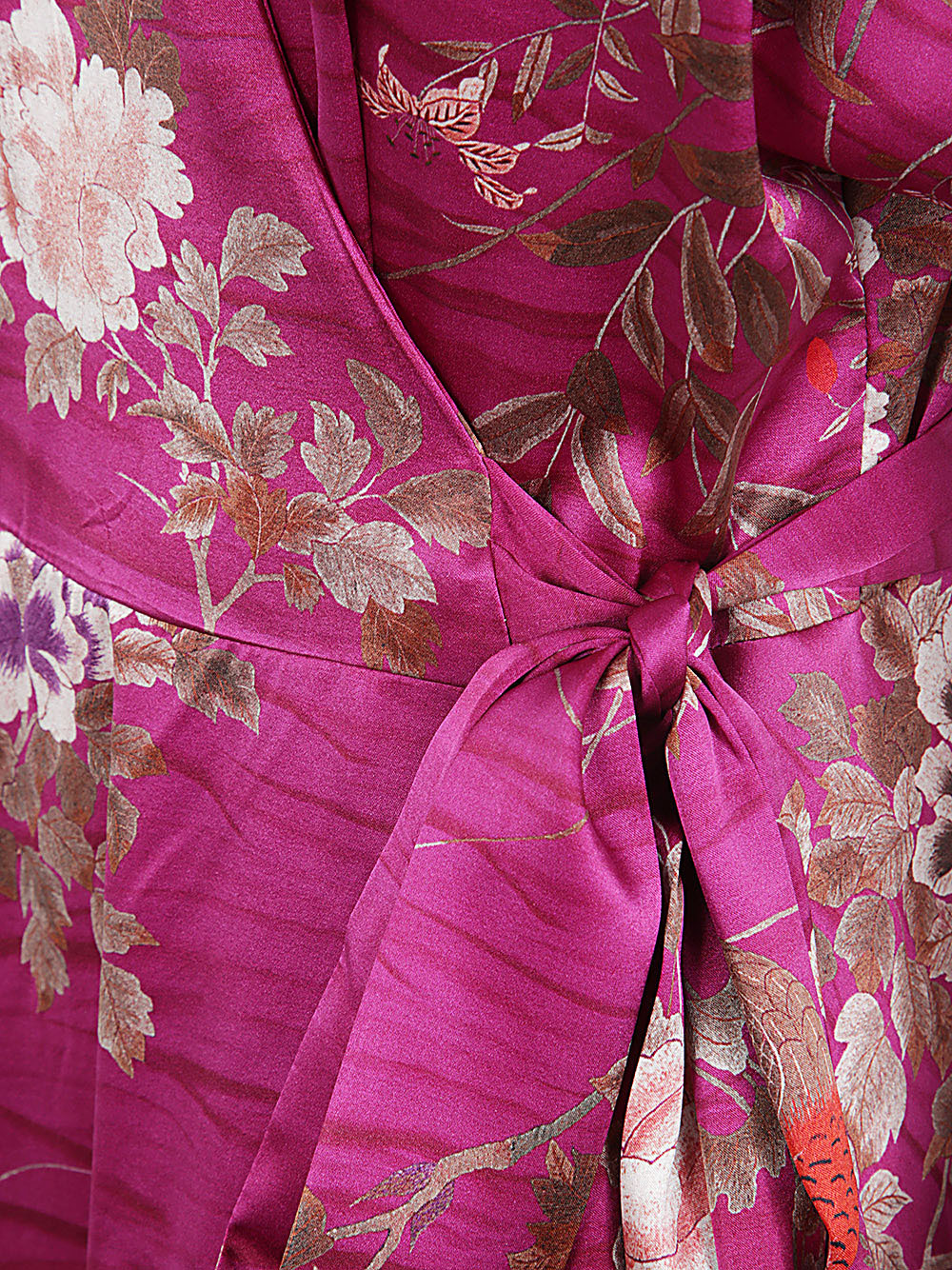 Pierre-louis Mascia Pierre Louis Mascia Printed Silk Long Dress In Pink