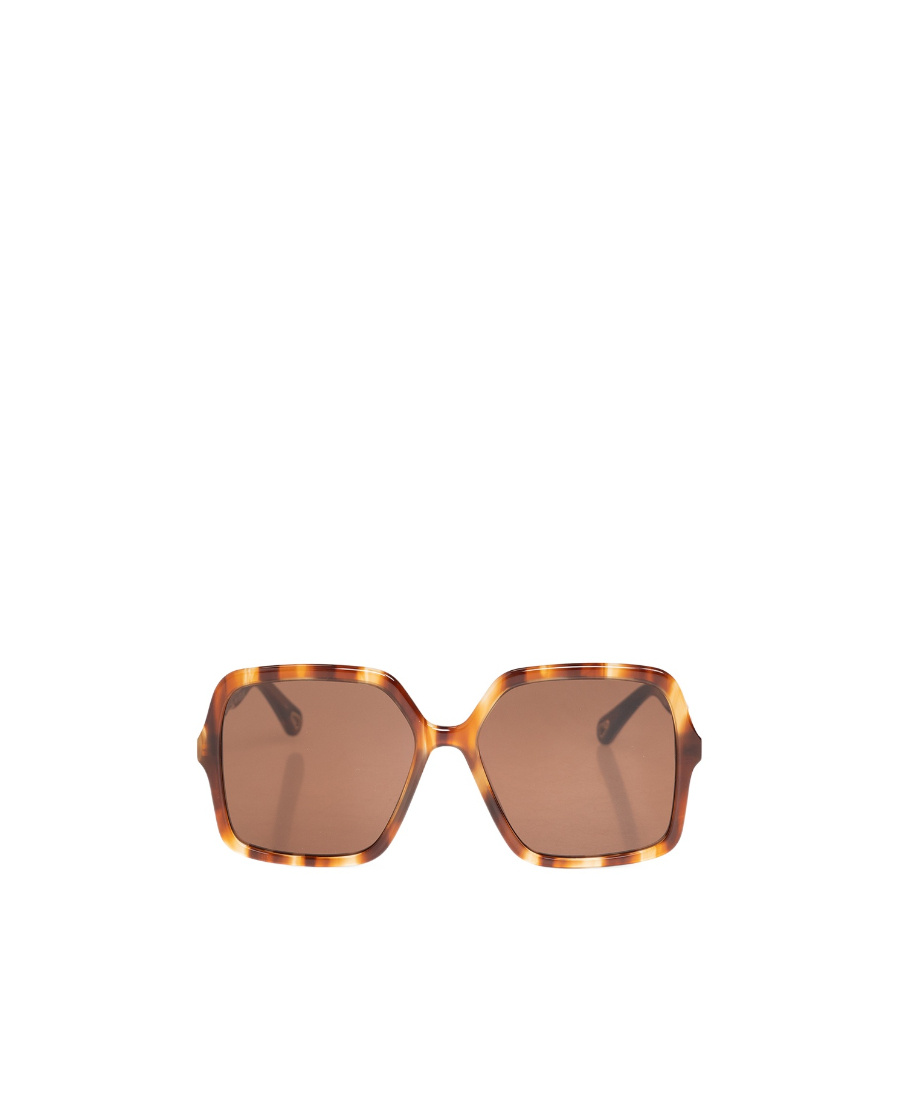 Chloé Square Frame Sunglasses In Brown