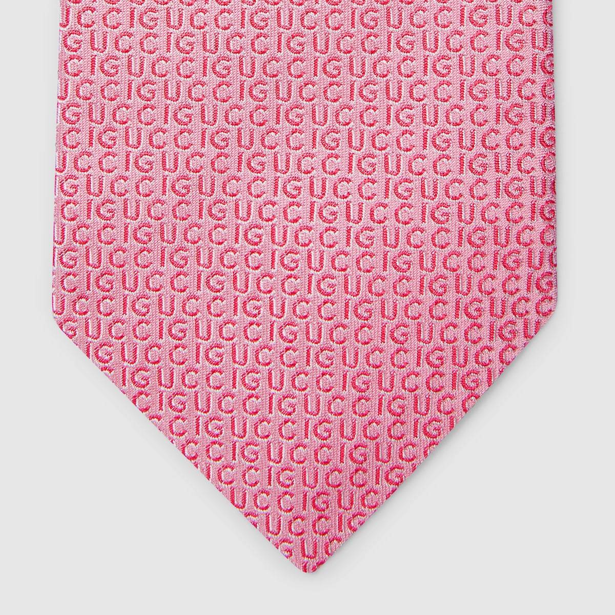 Gucci Silk Jacquard Tie With  Crest