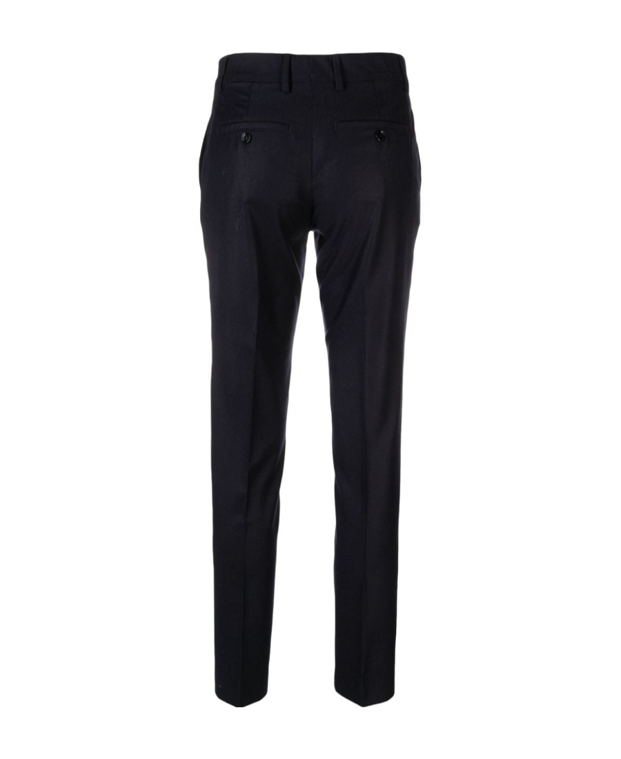 Ami Alexandre Mattiussi Tailored Straight Leg Wool Trousers In Blue