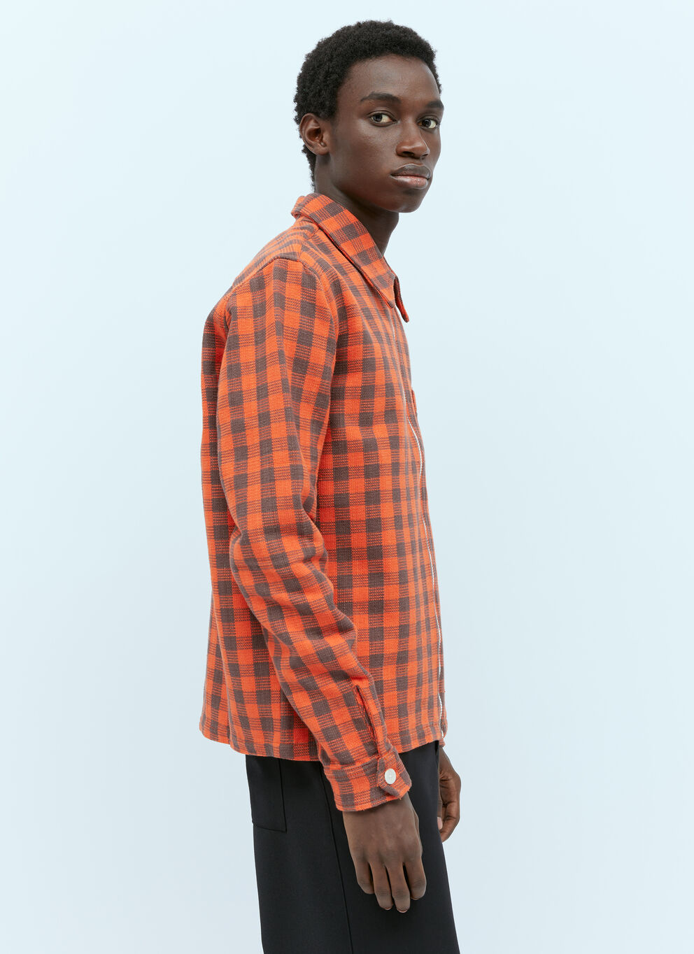 WALES BONNER PLAID LONG-SLEEVED JACKET