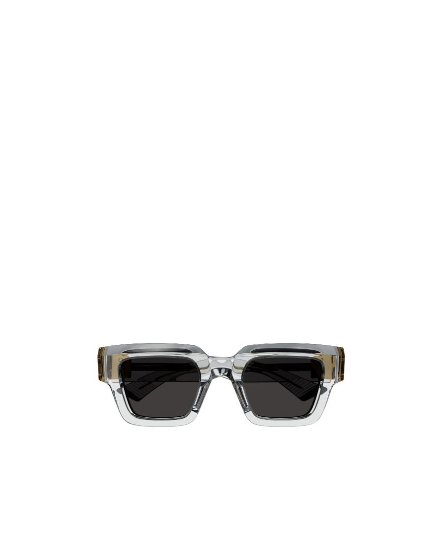 Bottega Veneta Hinge Square-frame Sunglasses In Black