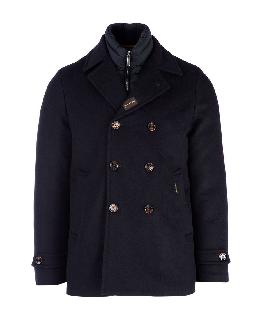 Moorer Bolgile Double-breasted Coat In Black