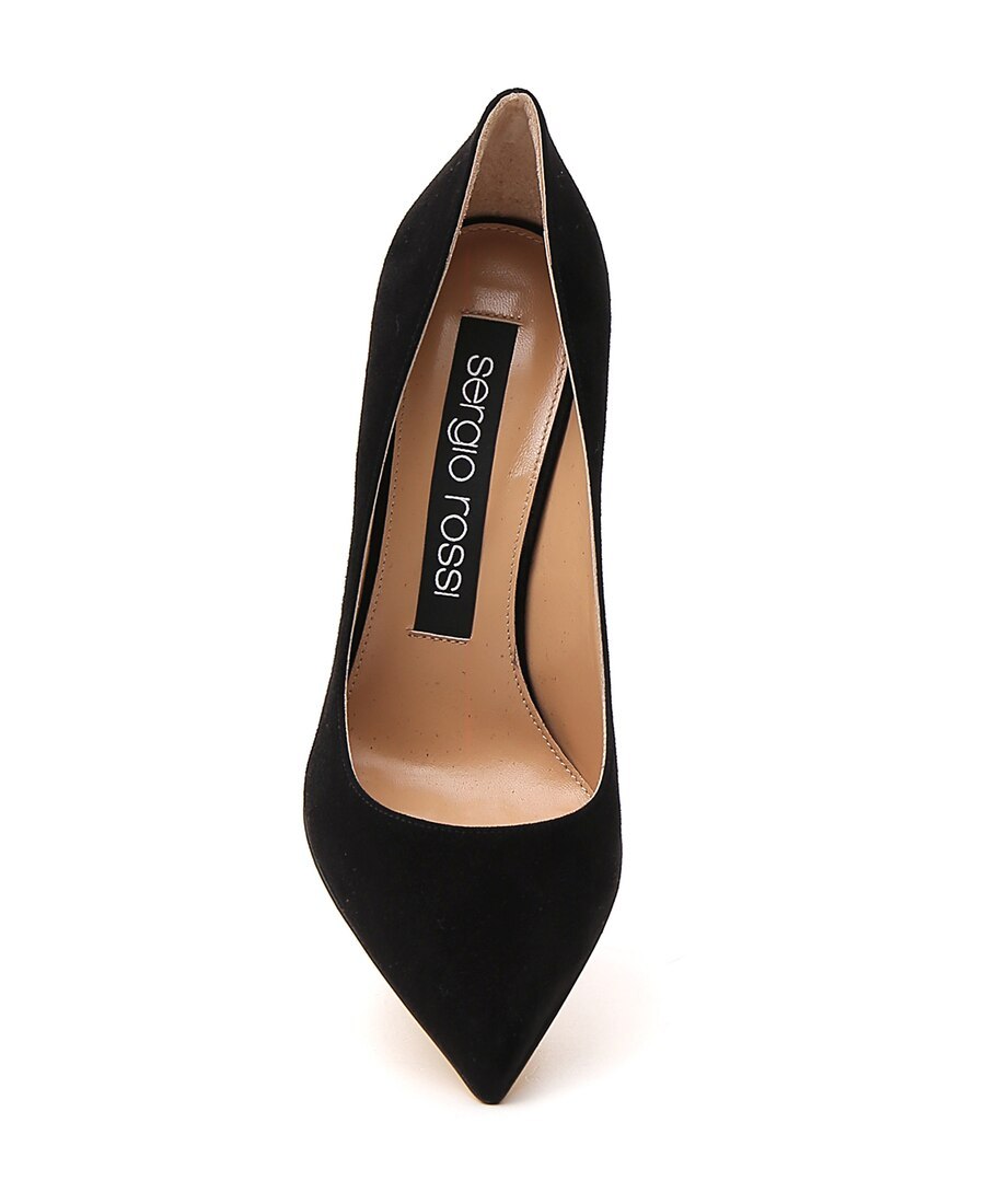 Sergio Rossi Godive 90mm Suede Pumps In Black