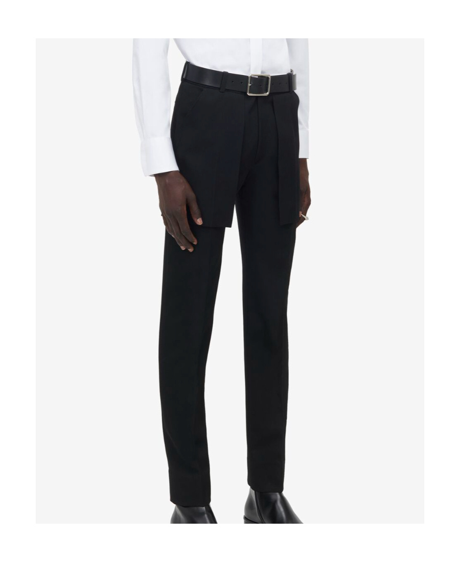 Alexander Mcqueen Alexander Mc Queen Organic Cotton Trousers In Black