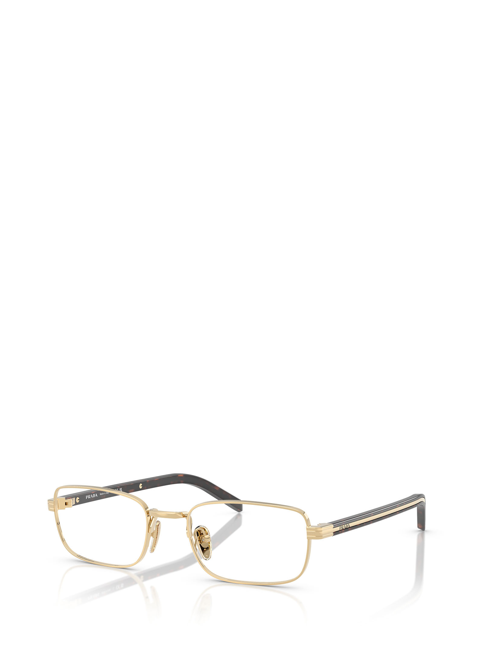 Prada Full Frame Plain Mirror In Nude