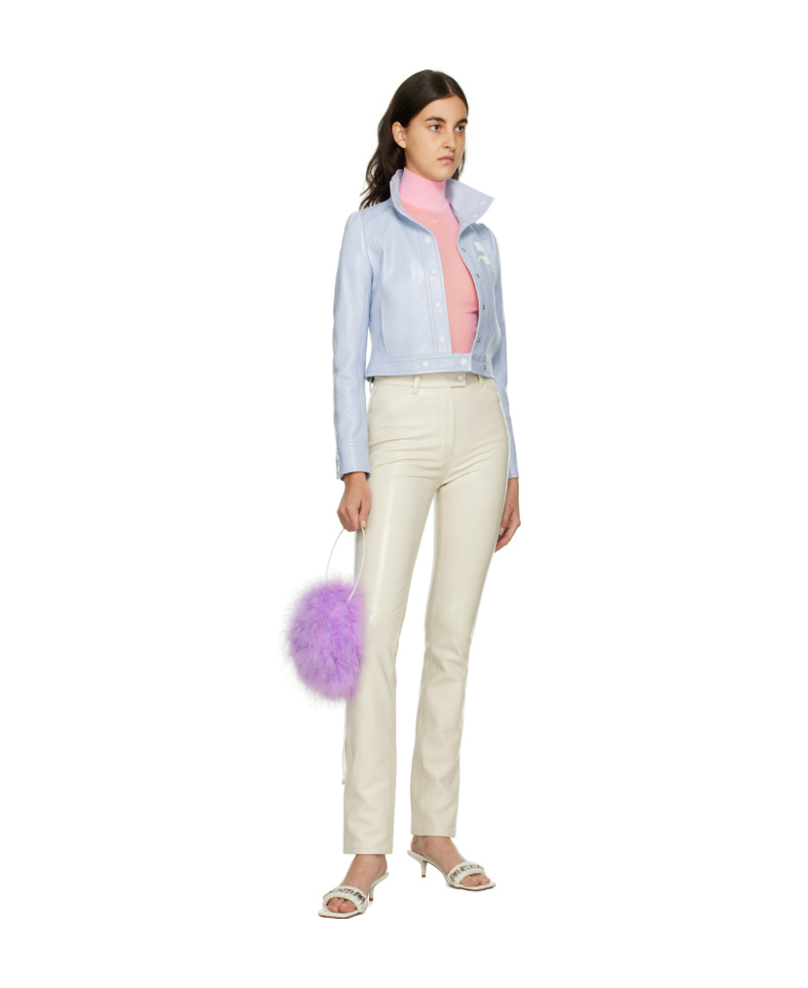 Courrèges Logo Five-bag Casual Pants In White